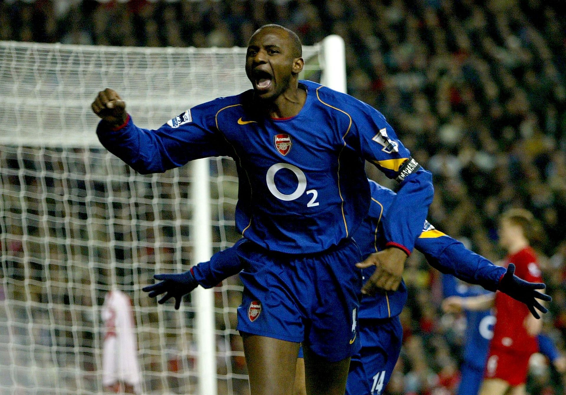 Patrick Vieira in Liverpool v Arsenal